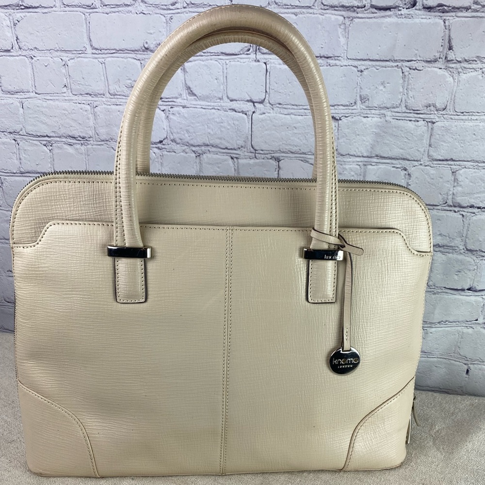 Knomo SALE!! Laptop cream Bag Padded and quilted interior